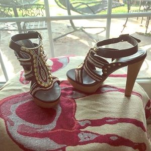 Never worn platform heels